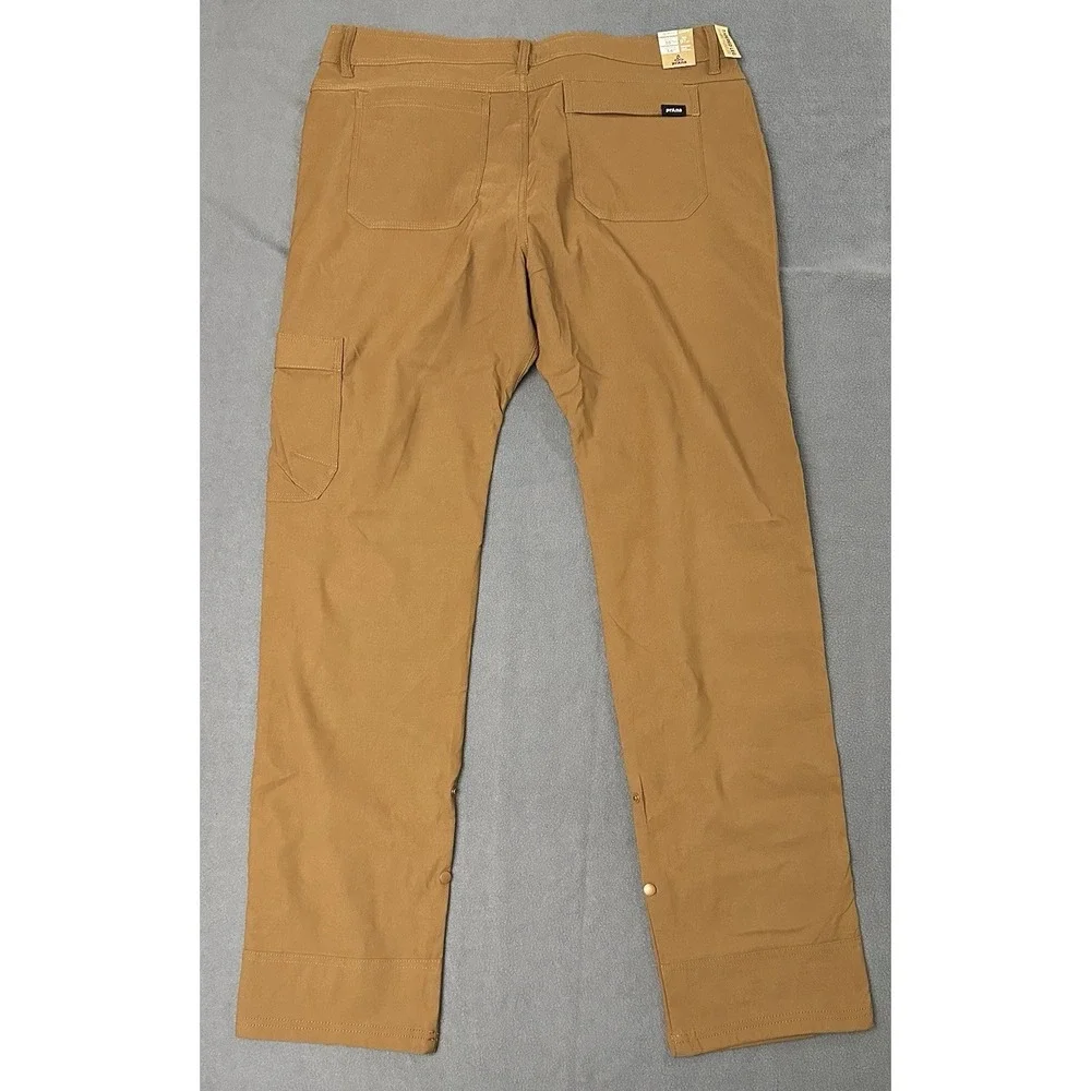 Prana Stretch Zion Slim Pants II Men's Size 38x34 Sepia Brown